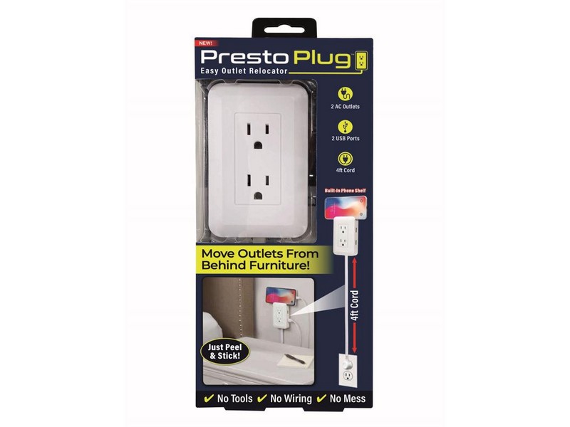 As Seen On TV Peel and Stick Outlet Extender 1 pk