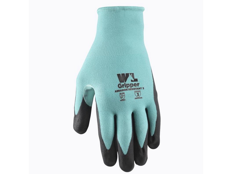 Wells Lamont Women's Indoor/Outdoor Gripper Grip Gloves Teal L 1 pair