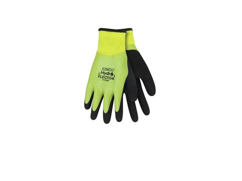 Kinco Hydroflector Men's Knit Wrist Cuff Waterproof Gloves Black/Green M 1