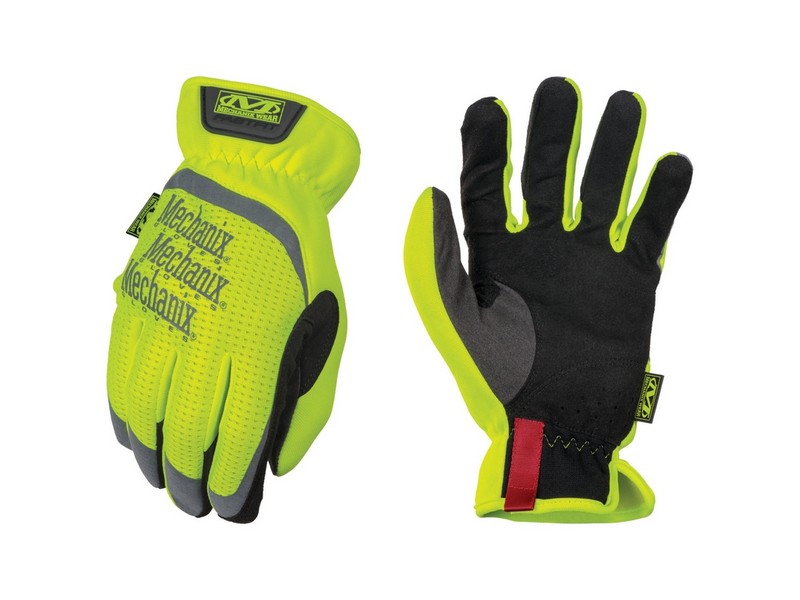 Mechanix Wear FastFit Men's Full Finger Work Gloves Hi-Vis Yellow L 1 pair