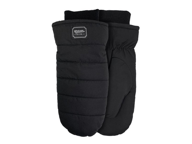 Watson Gloves M Taslon Puffer Mitt Black Cold Weather Gloves