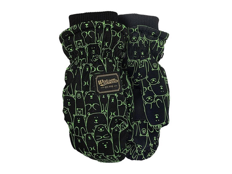 Watson Gloves XS Nylon Lil Bear Mitts Green Cold Weather Gloves