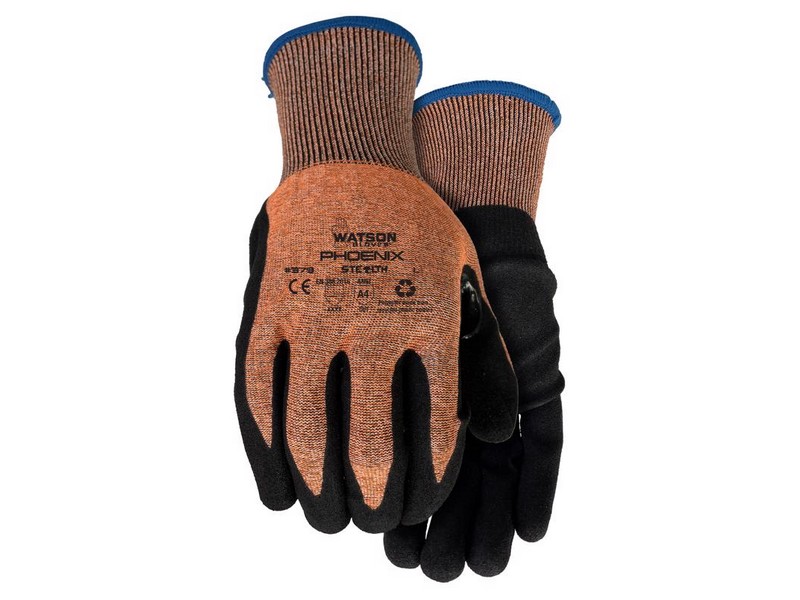 Watson Gloves M Polyester Stealth Phoenix Orange Protective Gloves