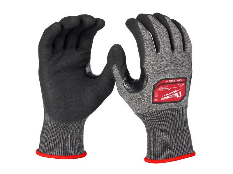 Milwaukee Men's Dipped Gloves Black L 1 pair