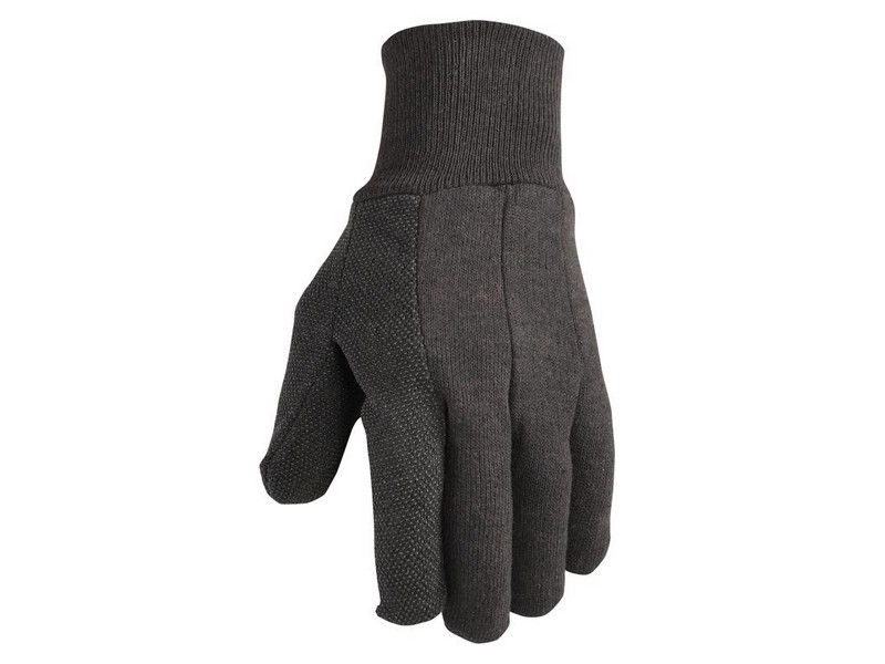 Wells Lamont Men's Outdoor Rubber Grip Jersey Work Gloves Black One Size