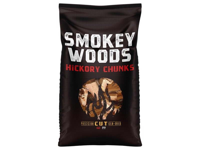 Smokey Woods All Natural Hickory Wood Smoking Chunks 350 cu in
