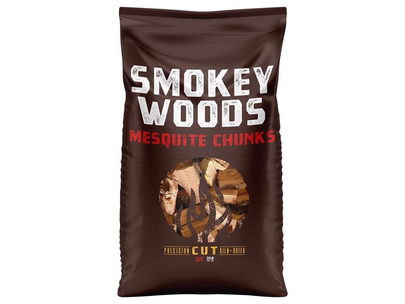 Smokey Woods All Natural Mesquite Wood Smoking Chunks 350 cu in