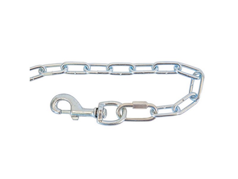 Koch Industries Silver Steel Dog Tie Out Chain Large