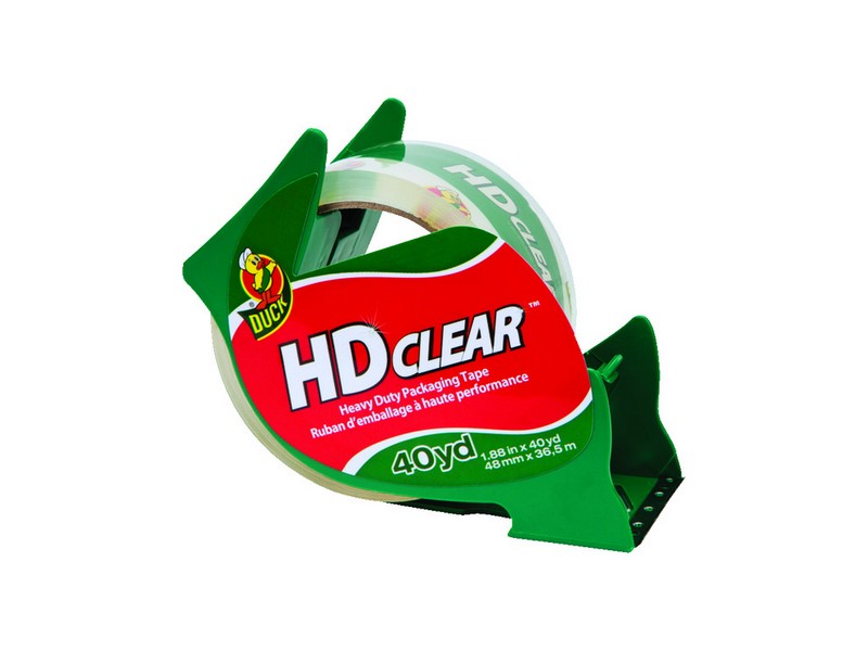 Duck HD Clear 1.88 in. W X 40 yd L Heavy-Duty Packaging Tape with Dispenser
