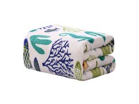 Ocean Coral Throw Blanket 50"x60"