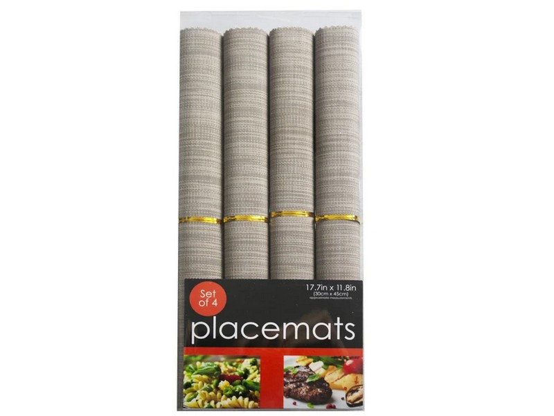 4 Piece Rolled Placemats