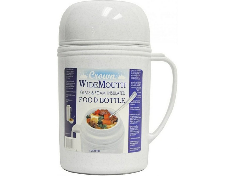 Brentwood RAZ12 40oz Vacuum Insulated Food Jar, White