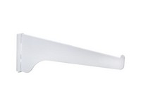 Knape & Vogt White Steel Regular Duty Bracket 16 Ga. 8 in. L 160 lb