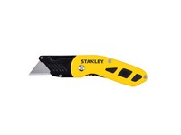 Stanley 4 in. Folding Compact Utility Knife Black/Yellow 1 pc