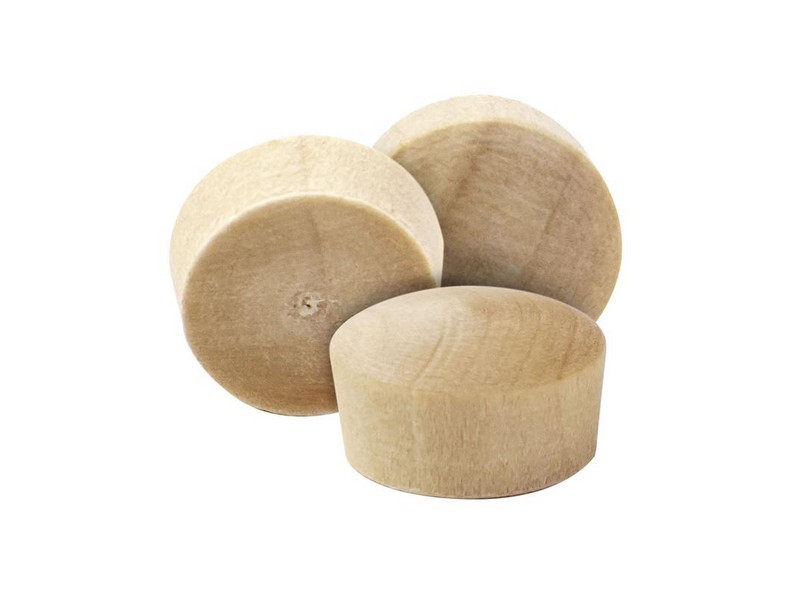 Richelieu Round Birch Head Plug 1/4 in. D X .25 in. L 25 pk Natural