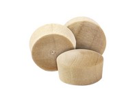 Richelieu Round Birch Head Plug 3/8 in. D X .38 in. L 25 pk Natural