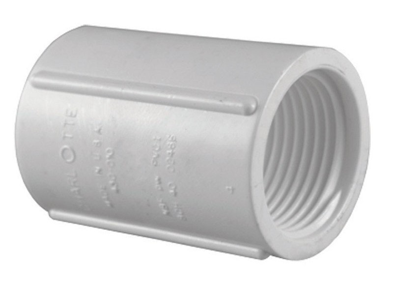 Charlotte Pipe Schedule 40 1 in. FPT  T X 1 in. D FPT  PVC Coupling