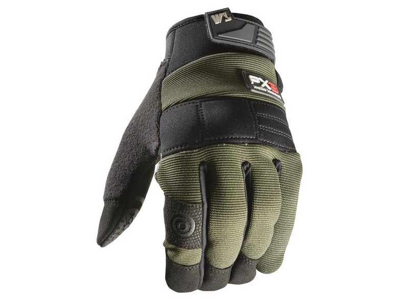 Wells Lamont FX3 Men's Indoor/Outdoor Work Gloves Black/Gray/Green L 1 pair