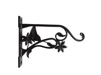 Living Accents Black Aluminum 9 in. H Butterfly Plant Hook 1 pk