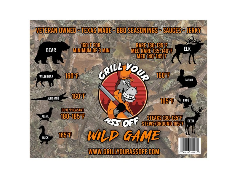Wild Game Meat Temperature Magnet
