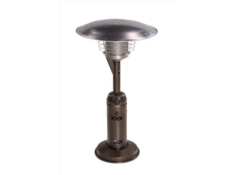 Living Accents 11000 BTU Propane Stainless Steel Tabletop Patio Heater 75 sq