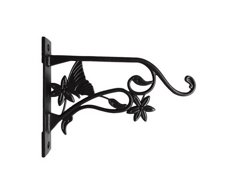 Living Accents Black Aluminum 9 in. H Butterfly Plant Hook 1 pk