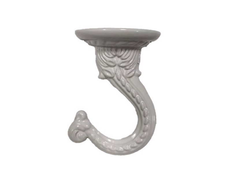 Living Accents White Zinc 2 in. H Sturdy Swag Hook 1 pk