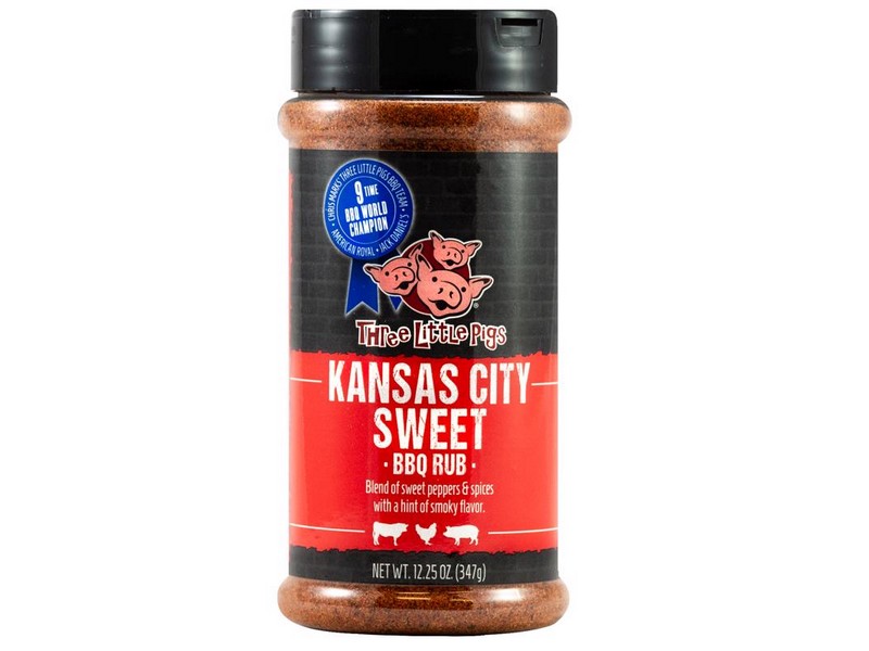 Three Little Pigs Kansas City Sweet BBQ Rub 6.5 oz
