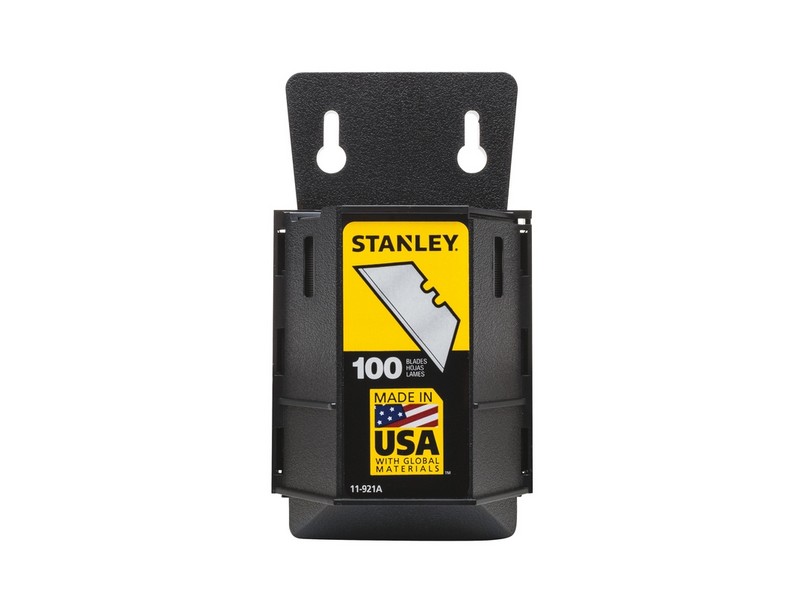 Stanley Steel Heavy Duty Blade Dispenser with Blades 2.4 in. L 100 pc