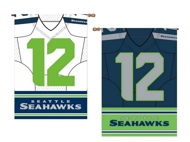 Seahawks 20"x42" Jersey Flag