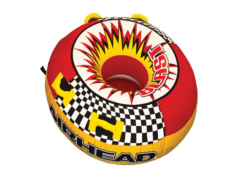 Airhead Blast Nylon Inflatable Multicolored Towable Tube 54 in. W x 54 in. L