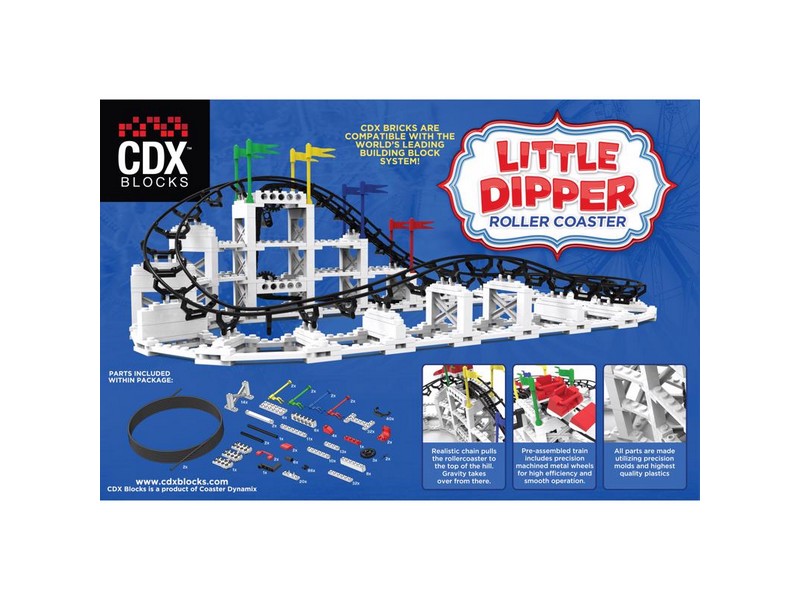 Coaster Dynamix CDX Blocks Little Dipper Roller Coaster Metal/Plastic