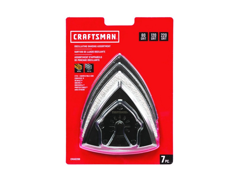 Craftsman Triangular Oscillating Sanding Set 7 pc