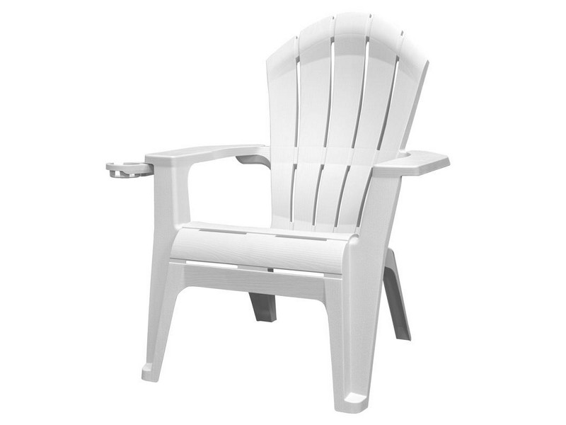 Adams RealComfort Deluxe White Resin Frame Adirondack Chair
