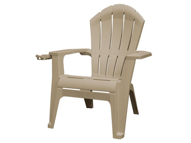 Adams RealComfort Deluxe Biscuit Resin Frame Adirondack Chair