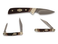 Schrade 3-Piece Folding Knife Set in Gift Tin