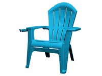 Adams RealComfort Deluxe Pool Blue Resin Frame Adirondack Chair