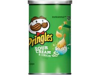 Pringles Sour Cream & Onion Chips 2.5 oz Can