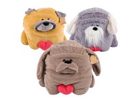 13.5" Valentine Plush Dogs