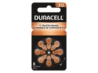 Duracell Zinc Air 312 1.5 V Hearing Aid Battery 8 pk