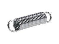 HILLMAN 3-1/8 in. L X 3/4 in. D Extension Spring 2 pk