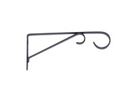 Living Accents Black Steel 9 in. H Straight with Loop Plant Hook 1 pk