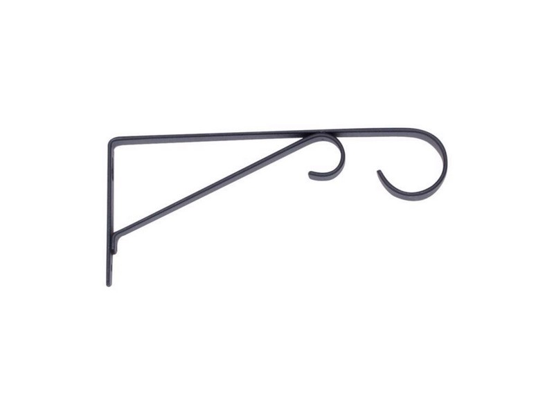 Living Accents Black Steel 9 in. H Straight with Loop Plant Hook 1 pk