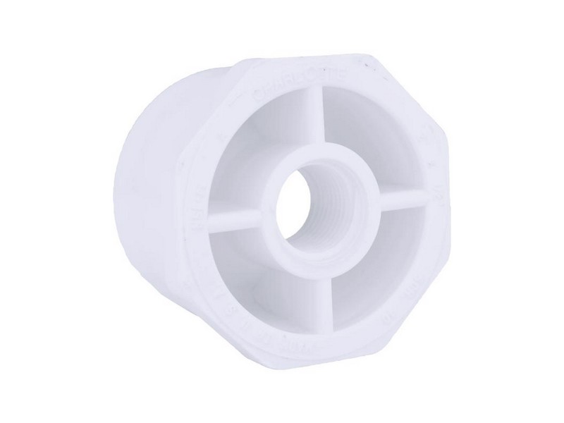Charlotte Pipe Schedule 40 2 in. Spigot  T X 1/2 in. D FPT  PVC Reducing Bushing