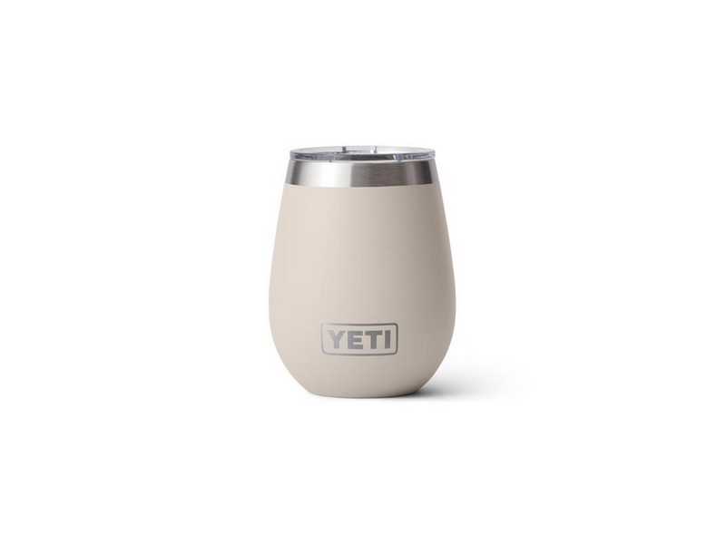 YETI Rambler 10 oz Cape Taupe BPA Free Wine Tumbler with Lid