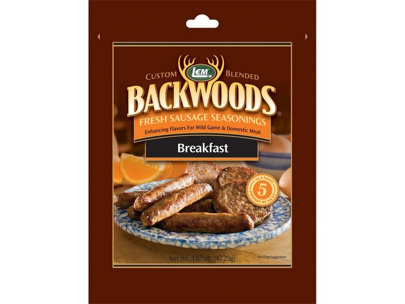 LEM Backwoods Breakfast Sausage 1.67 oz Boxed
