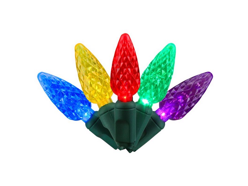 Celebrations Classic LED C6 Multicolored 300 ct String Christmas Lights 74.5