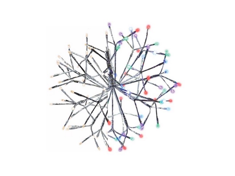 Celebration LED Multi Shimmering Sphere 16 in. Hanging Decor