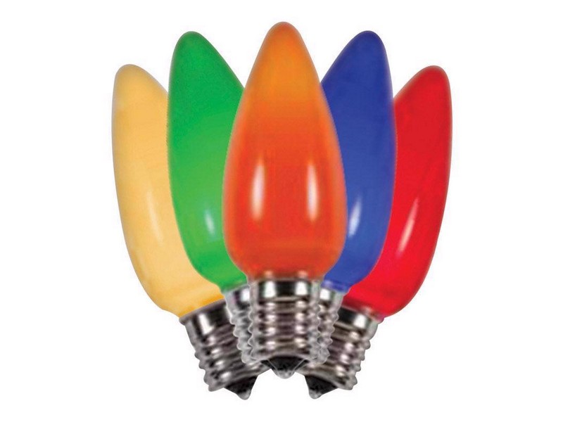 Holiday Bright Lights LED C9 Multicolored 25 ct Replacement Christmas Light Bulbs