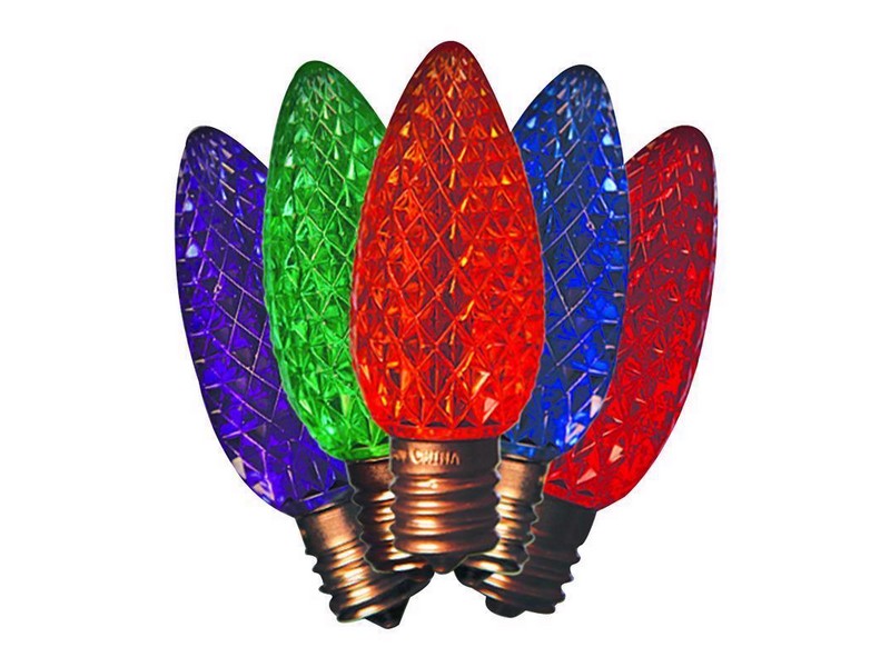 Holiday Bright Lights LED C9 Multicolored 25 ct Replacement Christmas Light Bulbs